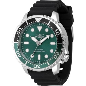 Invicta 47223 Men's Pro Diver Green Dial Black Rubber Strap Watch - 1 of 2