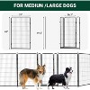 TROPOW Dog Playpen for Indoor & Outdoor Use, 48 inch 8 Panels Outdoor Pet Play Pen, Dog Exercise Play Pen for Large/Medium/Small Dogs - 2 of 4