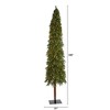 9ft Nearly Natural Pre-Lit Grand Alpine Slim Artificial Christmas Tree Clear Lights - 2 of 4