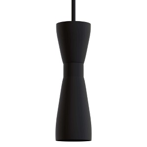 Zola Flat Mini Pendant Ceiling Light Fixture Matte Black - Hunter Fan - 1 of 4