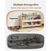VEVOR Toy Storage Organizer, Wooden Kids Bookshelf with Storage, Toy Storage Cabinet with 2 Mobile Drawers, Kids Storage Organizer for Bedroom,White - 3 of 4