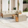vidaXL Garden Sofa Set Beige PE Rattan Large Modular Garden Sofa Set - 2 of 4