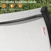 Pellebant 2 Pcs Patio Swivel Dining Chairs with Sunbrella Textilene Mesh Fabric, Outdoor Furniture Gentle Rocker Chair with Back and Arm - 4 of 4