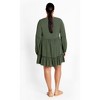 Women's Plus Size Alinda Mini Dress - khaki | CITY CHIC - 3 of 4