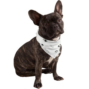 Mechaly Cotton Funny Dog Bandana with Designs Durable Birthday Pet Scarf - 1 of 4