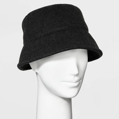 Women's Felt Bucket Hat - Universal Thread™ Black