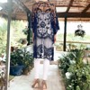 Anna-Kaci Women's Embroidered Floral Butterfly Crochet Drop Shoulder Cardigan - 3 of 4