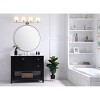Elegant Lighting Collier 4 light Chrome and Frosted white glass Wall sconce - 2 of 4