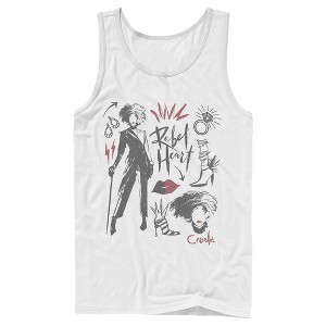 Men's Cruella Fashion Drawings Tank Top - 1 of 4