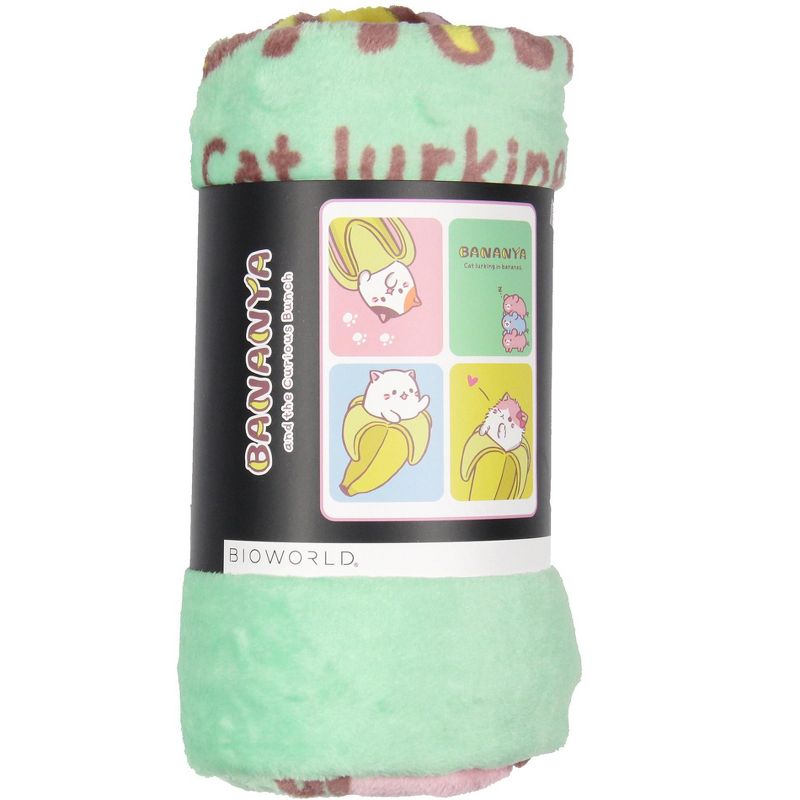 Bananya Blanket Bananya And The Curious Bunch Soft Plush Throw Blanket 45" x 60" Multicoloured, 4 of 5