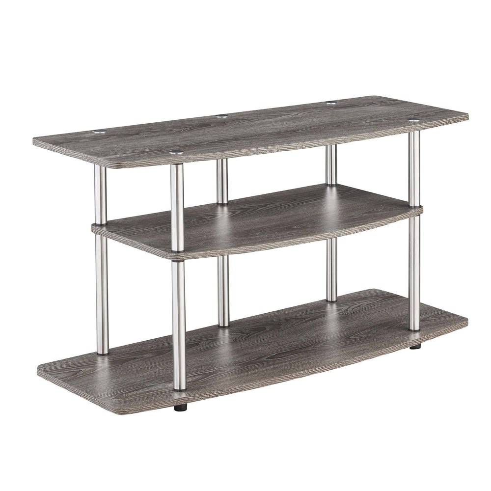 Photos - Mount/Stand Designs2Go 3 Tier Wide TV Stand for TVs up to 43" Weathered Gray - Breight