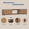 Modern Fluted TV Stand for TVs up to 80", 70" Long Entertainment Center with Storage, Wooden TV Console Table Media Cabinet for Living Room Bedroom - 4 of 4