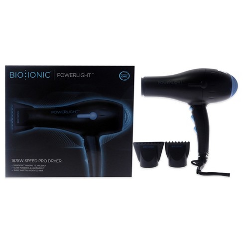 Bio Ionic Powerlight 1875w Speed Pro-dryer - Black - 1 Pc Hair Dryer :  Target