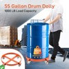 55 Gallon Drum Dolly Heavy Duty 1000LBS Load Capacity Drum Cart Non Tipping Hand Truck (2 Pack) - 2 of 4