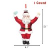 Every Day is Christmas Glass Blown Ornaments Cute Hand Made Figurines Tree Decoration, Santa Mask Off - 2 of 4