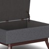NicBex Faux Leather Storage Ottoman Bench,Upholstered Storage Ottoman with Versatile Use and Safety Hinge,Storage Bench for Living Room,Bedroom - 4 of 4
