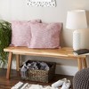 2pc 18"x18" Tonal Recycled Cotton Square Throw Cover Barn Red - Design Imports - 4 of 4