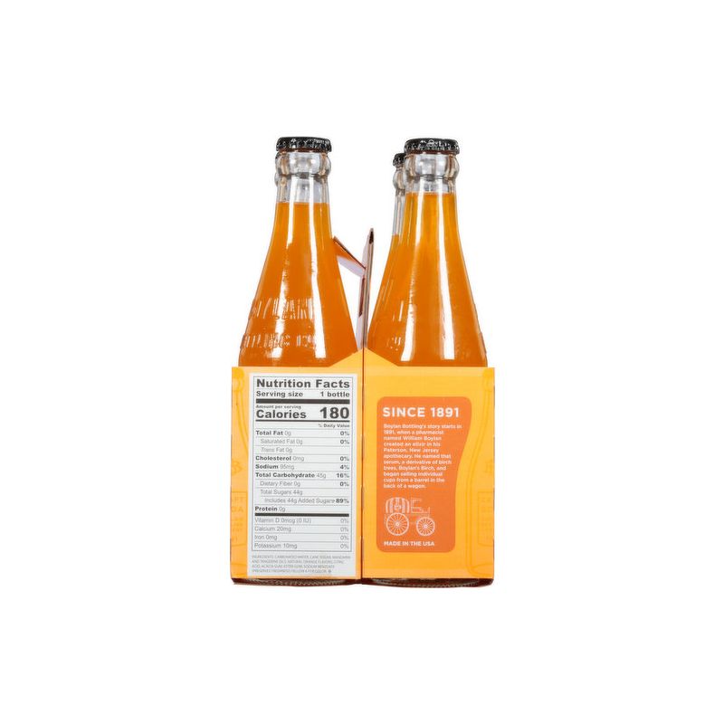 Boylan Bottling Orange Soda - Case of 6/4 pack, 12 oz, 4 of 8