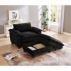 MAYEERTY Spacious L-Shaped Sectional Sofa - Corduroy  Convertible Chaise & Storage - Family-Friendly Design - 2 of 4