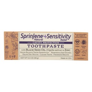 Sprinjene Natural Toothpaste Sensative Flouride - 3.5 oz - 1 of 3