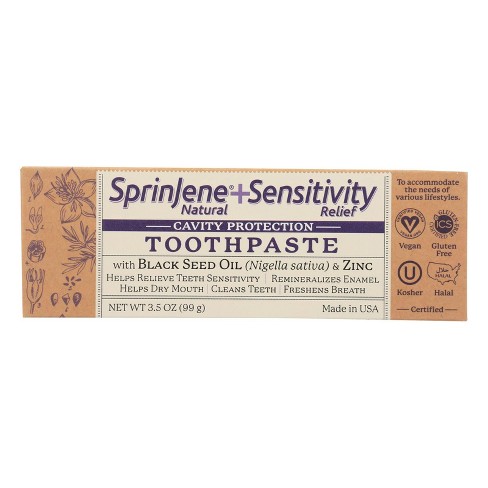 Sprinjene Natural Toothpaste Sensative Flouride - 3.5 oz - image 1 of 3