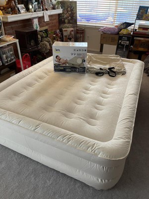 Sable Air Mattress Queen Size With Built-In Electric Pump With Storage