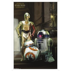 Trends International Star Wars: The Force Awakens - Droids Framed Wall Poster Prints - 1 of 4