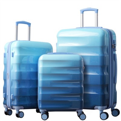 BEAFUP Luggage Set of 3,Hardshell Suitcases with Spinner Wheels and TSA Lock,Lightweight Durable PC+ABS,Expandable Design (20"/24"/28")