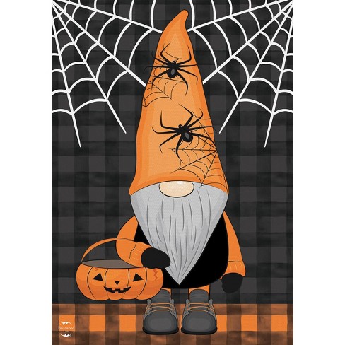 Trick Or Treat Gnome Burlap House Flag 28" x 40" Briarwood Lane - image 1 of 4