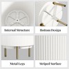 BENCMATE Planters Round Outdoor Planter Pot with Stand, Modern Indoor Plant or Flower Pot for Home Garden Office or Balcony, White, 16"*14.8"*20.3" - 3 of 4
