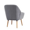 Dovelina Modern Linen Upholstered Accent Chair Armchair - 3 of 4