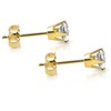 Pompeii3 1 CT. T.W. Natural White Diamond Studs 14K White or Yellow Gold - 2 of 4