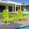 Aoodor Folding Adirondack Chair HDPE Outdoor All-Weather Chair for Patio, Garden, Backyard, Lawn, Fire Pit - 3 of 4