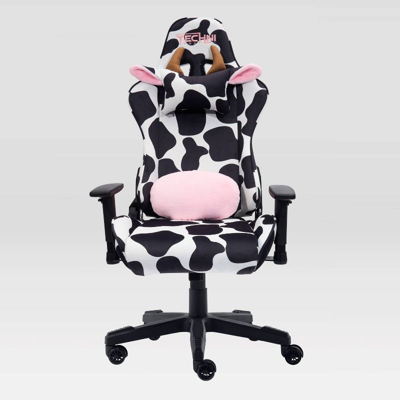 Ts85 Cow Print Luxx Series Gaming Chair Cow - Techni Sport, 3 of 13