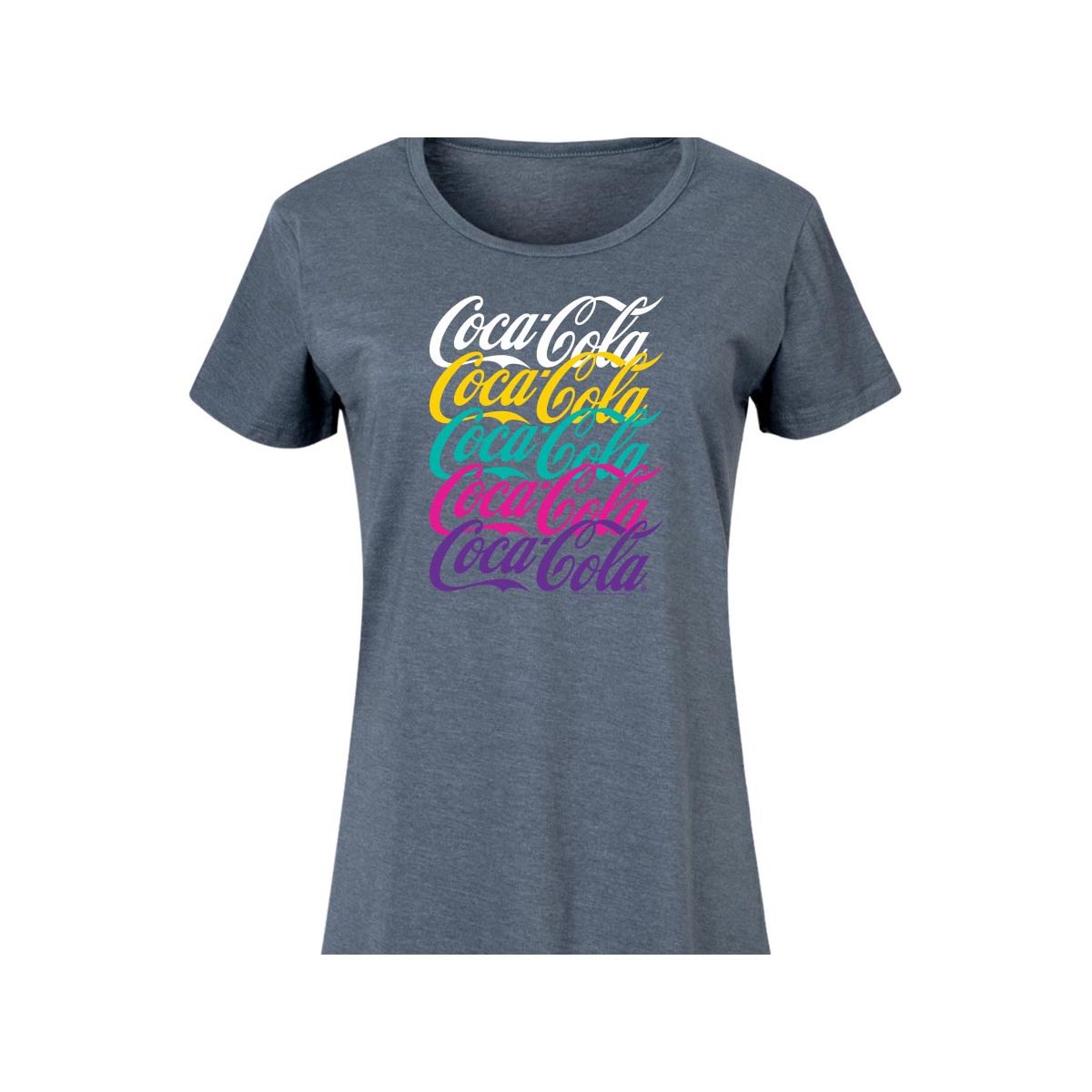 Women's - Coca-Cola - 90's Retro Logo Stacked Graphic T-shirt Dress - thumbnail 2