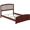 AFI Furnishings Richmond Full Traditional Bed with Matching Footboard and Turbo Charger in Walnut - 3 of 4