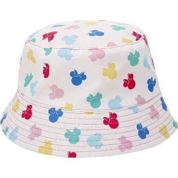 Disney Girls’ Minnie Mouse Bucket Hat – Reversible Sun Hat (Age 3-6)