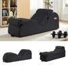Mjkone Corduroy Yoga Chaise Lounge Chair,Curved Yoga Lounger Sofa with Movable Headrest/Waist Cushion/Footrest,Non-Slip Bottom - 4 of 4
