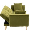 CAVINAS Loveseat Sofa with Metal Feet, Modern Convertible Sofa, Vintage Accent Sofa, Upholstered Sofa Couch for Living Room - 3 of 4