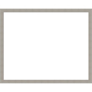 Amanti Art Woodgrain Stripe Chocolate Framed Dry Erase Magnetic Board - 1 of 4