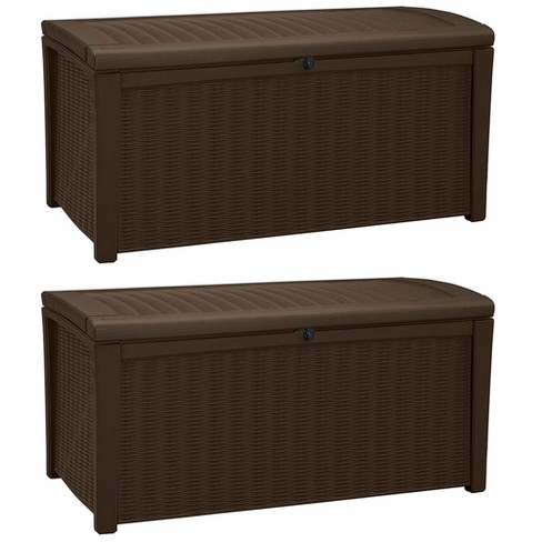 Glenwood 101 Gallon Outdoor Storage Box - Brown - Keter : Target