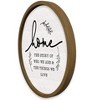 Creative Products Home the Story of Who We Are 20 x 20 Round Brown Framed Print - 2 of 4