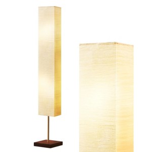GTCLIGHTING Floor Lamp for Living Room, 3 Color Temperature Column Tall Lamp, Standing Lamp with Walnut Base Corner Floor Lamp for Bedroom, Office - 1 of 4