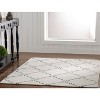 HomeStock Trio Rope Qua Ivory & Navy 5x7, Transitional, Hand Tufted - 4 of 4
