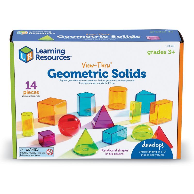 Learning Resources View-Thru Geometric Solids, 14 Pieces, Ages 8+, 5 of 7