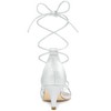 Allegra K Women's Strappy Kitten Heel Lace-Up Sandals - 3 of 4