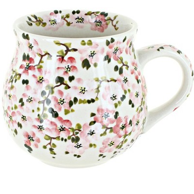 Blue Rose Polish Pottery Cherry Blossom Bubble Mug : Target