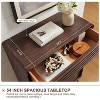 SinCiDo 5 Drawers Dresser, 48" Tall Mid Century Modern Fluted Wood Chest with Tapered Legs for Bedroom, Living Room, Hallway & Closet - 4 of 4