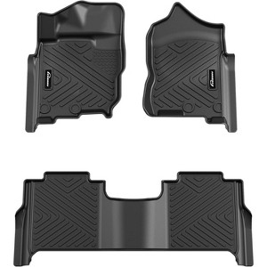 Floor Mats for 2017-2021 Ti tan/X D - Heavy Duty TPE Liners, Crew Cab Custom Fit - 1 of 4