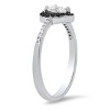 Sterling Silver Heart-cut CZ Halo Ring - 2 of 3